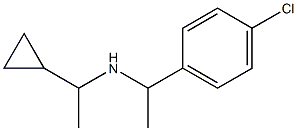 [1-(4-chlorophenyl)ethyl](1-cyclopropylethyl)amine 结构式