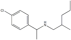 [1-(4-chlorophenyl)ethyl](2-methylpentyl)amine 结构式