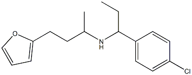 [1-(4-chlorophenyl)propyl][4-(furan-2-yl)butan-2-yl]amine 结构式