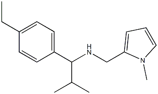 [1-(4-ethylphenyl)-2-methylpropyl][(1-methyl-1H-pyrrol-2-yl)methyl]amine 结构式