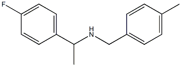 [1-(4-fluorophenyl)ethyl][(4-methylphenyl)methyl]amine 结构式