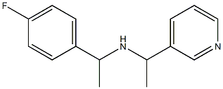 [1-(4-fluorophenyl)ethyl][1-(pyridin-3-yl)ethyl]amine 结构式