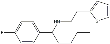 [1-(4-fluorophenyl)pentyl][2-(thiophen-2-yl)ethyl]amine 结构式