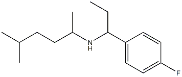 [1-(4-fluorophenyl)propyl](5-methylhexan-2-yl)amine 结构式