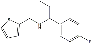 [1-(4-fluorophenyl)propyl](thiophen-2-ylmethyl)amine 结构式