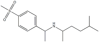 [1-(4-methanesulfonylphenyl)ethyl](5-methylhexan-2-yl)amine 结构式