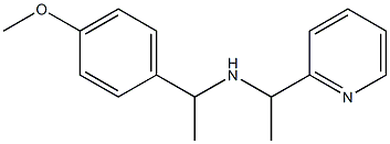 [1-(4-methoxyphenyl)ethyl][1-(pyridin-2-yl)ethyl]amine 结构式