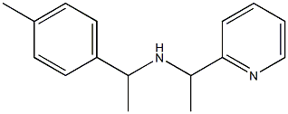 [1-(4-methylphenyl)ethyl][1-(pyridin-2-yl)ethyl]amine 结构式