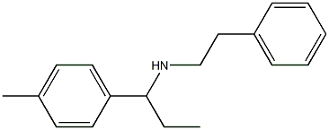 [1-(4-methylphenyl)propyl](2-phenylethyl)amine 结构式