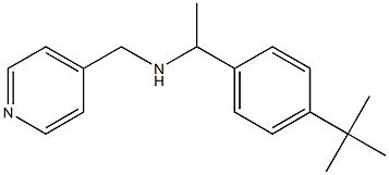 [1-(4-tert-butylphenyl)ethyl](pyridin-4-ylmethyl)amine 结构式