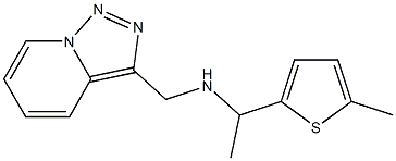 [1-(5-methylthiophen-2-yl)ethyl]({[1,2,4]triazolo[3,4-a]pyridin-3-ylmethyl})amine 结构式