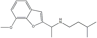 [1-(7-methoxy-1-benzofuran-2-yl)ethyl](3-methylbutyl)amine 结构式