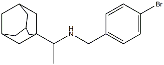 [1-(adamantan-1-yl)ethyl][(4-bromophenyl)methyl]amine 结构式