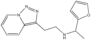 [1-(furan-2-yl)ethyl](2-{[1,2,4]triazolo[3,4-a]pyridin-3-yl}ethyl)amine 结构式