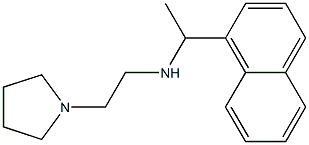 [1-(naphthalen-1-yl)ethyl][2-(pyrrolidin-1-yl)ethyl]amine 结构式