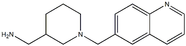[1-(quinolin-6-ylmethyl)piperidin-3-yl]methanamine 结构式