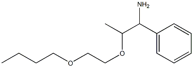 [1-amino-2-(2-butoxyethoxy)propyl]benzene 结构式