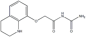 [2-(1,2,3,4-tetrahydroquinolin-8-yloxy)acetyl]urea 结构式