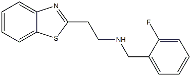 [2-(1,3-benzothiazol-2-yl)ethyl][(2-fluorophenyl)methyl]amine 结构式