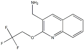 [2-(2,2,2-trifluoroethoxy)quinolin-3-yl]methanamine 结构式