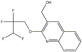 [2-(2,2,3,3-tetrafluoropropoxy)quinolin-3-yl]methanol 结构式