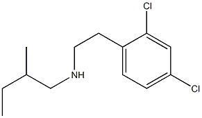 [2-(2,4-dichlorophenyl)ethyl](2-methylbutyl)amine 结构式