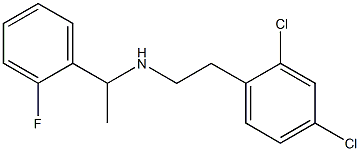 [2-(2,4-dichlorophenyl)ethyl][1-(2-fluorophenyl)ethyl]amine 结构式