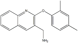 [2-(2,4-dimethylphenoxy)quinolin-3-yl]methanamine 结构式