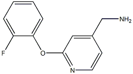 [2-(2-fluorophenoxy)pyridin-4-yl]methylamine 结构式