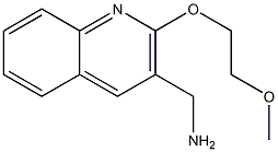 [2-(2-methoxyethoxy)quinolin-3-yl]methanamine 结构式