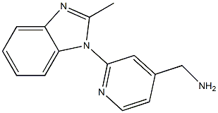 [2-(2-methyl-1H-1,3-benzodiazol-1-yl)pyridin-4-yl]methanamine 结构式