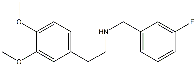 [2-(3,4-dimethoxyphenyl)ethyl][(3-fluorophenyl)methyl]amine 结构式