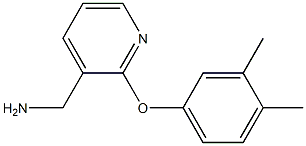 [2-(3,4-dimethylphenoxy)pyridin-3-yl]methylamine 结构式