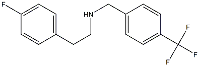 [2-(4-fluorophenyl)ethyl]({[4-(trifluoromethyl)phenyl]methyl})amine 结构式