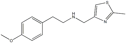 [2-(4-methoxyphenyl)ethyl][(2-methyl-1,3-thiazol-4-yl)methyl]amine 结构式