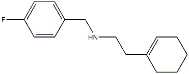 [2-(cyclohex-1-en-1-yl)ethyl][(4-fluorophenyl)methyl]amine 结构式