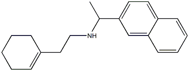 [2-(cyclohex-1-en-1-yl)ethyl][1-(naphthalen-2-yl)ethyl]amine 结构式