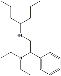 [2-(diethylamino)-2-phenylethyl](heptan-4-yl)amine 结构式