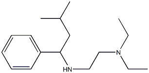 [2-(diethylamino)ethyl](3-methyl-1-phenylbutyl)amine 结构式