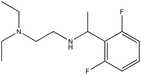 [2-(diethylamino)ethyl][1-(2,6-difluorophenyl)ethyl]amine 结构式
