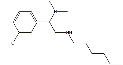 [2-(dimethylamino)-2-(3-methoxyphenyl)ethyl](hexyl)amine 结构式