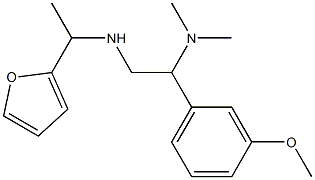 [2-(dimethylamino)-2-(3-methoxyphenyl)ethyl][1-(furan-2-yl)ethyl]amine 结构式