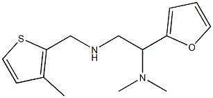 [2-(dimethylamino)-2-(furan-2-yl)ethyl][(3-methylthiophen-2-yl)methyl]amine 结构式