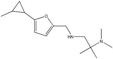 [2-(dimethylamino)-2-methylpropyl]({[5-(2-methylcyclopropyl)furan-2-yl]methyl})amine 结构式