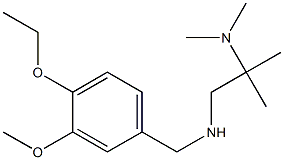 [2-(dimethylamino)-2-methylpropyl][(4-ethoxy-3-methoxyphenyl)methyl]amine 结构式