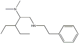 [2-(dimethylamino)-3-ethylpentyl](2-phenylethyl)amine 结构式