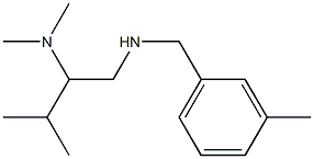 [2-(dimethylamino)-3-methylbutyl][(3-methylphenyl)methyl]amine 结构式