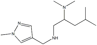 [2-(dimethylamino)-4-methylpentyl][(1-methyl-1H-pyrazol-4-yl)methyl]amine 结构式
