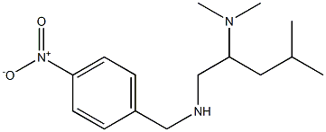 [2-(dimethylamino)-4-methylpentyl][(4-nitrophenyl)methyl]amine 结构式