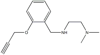 [2-(dimethylamino)ethyl]({[2-(prop-2-yn-1-yloxy)phenyl]methyl})amine 结构式